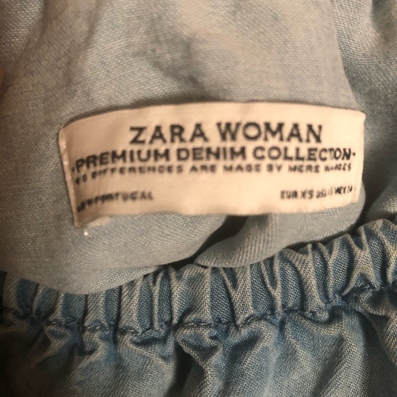 Denim off shoulder top - Picture 3 of 4